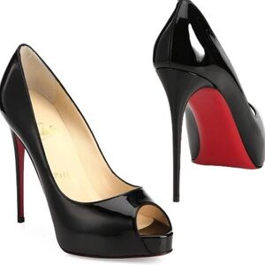 Christian Louboutin New Very Privé 120 mm Platform pumps - Patent calf leather